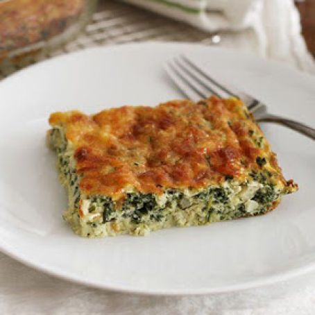 Cheesy Spinach-Artichoke Egg Bake